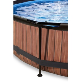 EXIT TOYS Wood Pool 300 x 76 cm inkl. Filterpumpe
