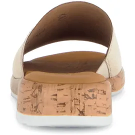 Gabor comfort Gabor Glamour Pantolette silber grau metallic 62.730.13 für Damen, beige, Größe 39 EU 6 UK