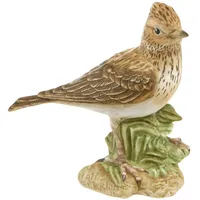 Goebel Vogel des Jahres 2019 Feldlerche-Figur aus Biskuitporzellan, Maße: 5,5cm x 10,5cm x 9,5cm, 38-473-19-1
