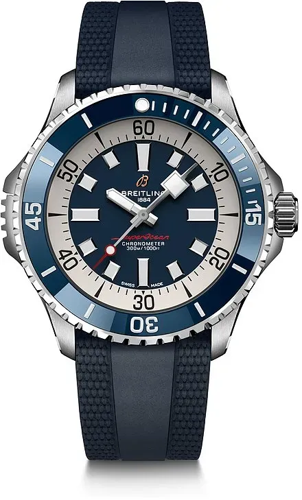 Breitling Herrenuhr Superocean Automatic 46 A17378E71C1S1 - silber