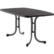 Sieger Boulevard-Klapptisch mit mecalit-Pro-Platte 150 x 90 x 72 cm eisengrau/schieferdekor anthrazit