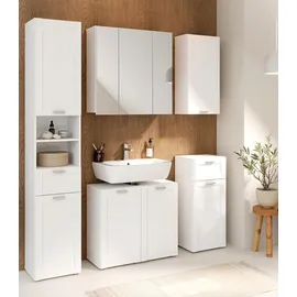 Forte LOKKO Badkommode 35 x 82 x 31 cm Weiß