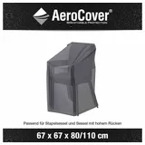AeroCover Stapelstuhlhülle 67 x 67 x 80/110 cm Anthrazit