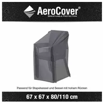 AeroCover Stapelstuhlhülle 67 x 67 x 80/110 cm Anthrazit