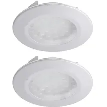 Brilliant 2er Set LED Einbau Lampen Arbeits Zimmer Innen Leuchten Titan Decken Wand Spots G00762/11