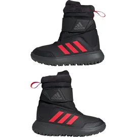 Adidas Winterplay Kids Stiefel Core Black / Solar Red / Iron Metallic 31