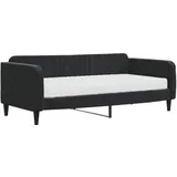 vidaXL Tagesbett mit Matratze 90 x 200 cm schwarz