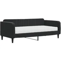 vidaXL Tagesbett mit Matratze 90 x 200 cm schwarz