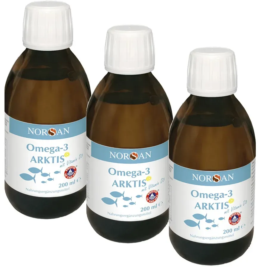 Norsan Omega-3 Arktis mit Vitamin D3 flü 3X200 ml