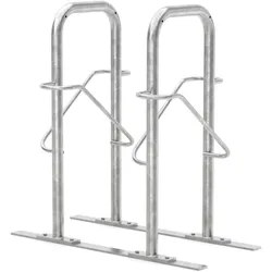 Anlehnbügel Strap 12 DS | Fahrradständer beidseitig | für 4 Fahrräder | zum Aufdübeln | Anlehnbügel Fahrradanlehnbügel