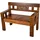 Garden Pleasure SUMBA 2-Sitzer 65 x 0 x 0 cm Teak