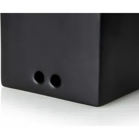 Continenta Vorratsdose rechteckig schwarz 14 x 12 x 15,5 cm