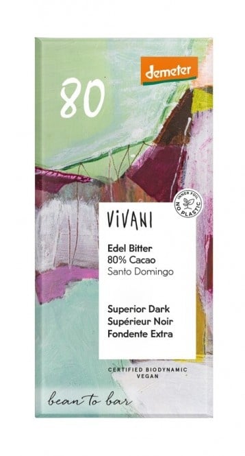 Vivani Edel Bitter 80% Cacao demeter