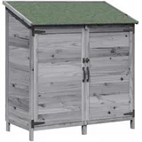vidaXL Gartenhaus 1,07 x 0,56 m Grau