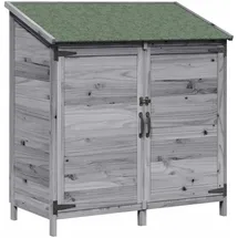 vidaXL Gartenhaus 1,07 x 0,56 m Grau