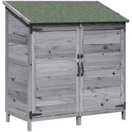 vidaXL Gartenhaus 1,07 x 0,56 m Grau