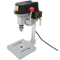 Säulenbohrmaschine Mini-Bohrmaschine mit 3 Geschwindigkeiten, Mini Bank Tischbohrmaschine Drehzahlreglung Bankbohrmaschine für Holz