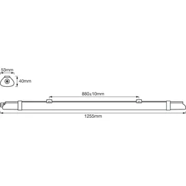 Osram Submarine Slim 1,2M 18W weiß