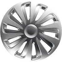 ZentimeX Z778385 Radkappen Radzierblenden universal 14 Zoll Silver