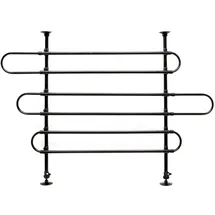 fudajo Wiltec Hundegitter Auto Modell C, 60-117cm hoch, 82-140cm breit, Stufenlos verstellbar, Trenngitter universell einsetzbar für Kofferraum