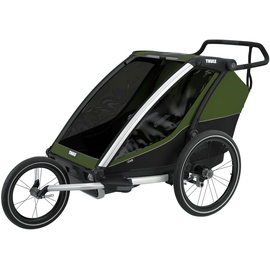 Thule Kinderanhänger Chariot Cab 2 aluminium/cypress green 2021