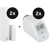 Homematic IP Set Heizen - easy connect mit Heizkörperthermostat und Tür-/Fensterkontakt - 2er-Set