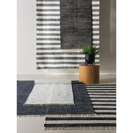 benuta Baumwollteppich Tom Creme 200x300 cm Skandinavisch Wohnzimmerteppich Baumwolle Rechteckig - Weiß