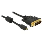 DeLOCK HDMI Typ-D Micro/DVI-D Adapterkabel, 1m (83585)