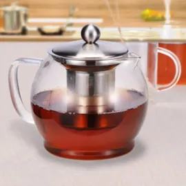 Böttcher-AG Teekanne Glas/Edelstahl 1,2 l