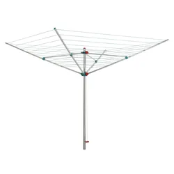 BERLINLODGE Wäschespinne Vento 4 Tragarmen Aluminium Hx⌀ 190x265cm Höhenverstellbar  Wäscheständer Wäscheleine Wäschetrockner