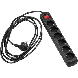Hama Steckdosenleiste 5 m Schwarz 6 St.