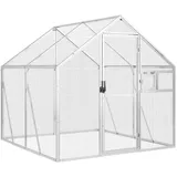 vidaXL Voliere Silbern 1,79x2x1,85 m Aluminium