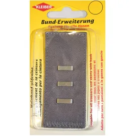 Kleiber 2,5-5 cm Bunderweiterung mit Haken und Ösen, grau