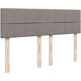 vidaXL Boxspringbett 140 x 200 cm Taupe