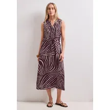 STREET ONE Midikleid mit grafischem Muster Rot 34