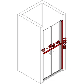 Schulte Alexa Style 2.0 Pendeltür 80 x 192 cm EP3220046850017