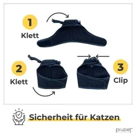 PiuPet PiuPet® Katzengeschirr Fritz schwarz S