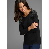 LAURA SCOTT 3/4-Arm-Shirt in schwarz - Gr.: 48/50