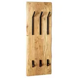 Haku-Möbel HAKU Möbel Wandgarderobe 52976 akazie Holz 6 Haken 36,0 x 100,0 cm