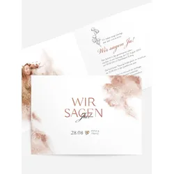 Karten zur Hochzeit selbst gestalten mit Spruch und Fotos im Onlinedesigner bei Meine-Kartenmanufaktur.de