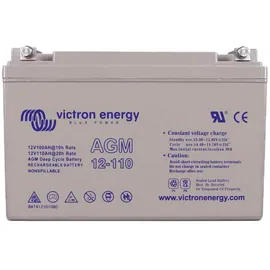 Victron Energy Victron AGM 12V 110Ah Deep Cycle Batterie - 0% MwST. (Angebot gemäß §12 V)