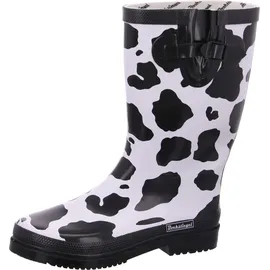 Bockstiegel Regenstiefel KUH schwarz/weiß Gr. 40
