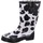 Bockstiegel Regenstiefel KUH schwarz/weiß Gr. 40