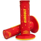 CIRCUIT EQUIPMENT Motorradgriffe Jupiter Rot/Gelb Lenkergriffe