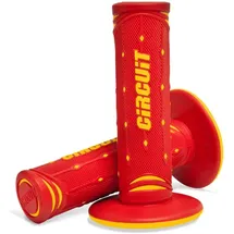 CIRCUIT EQUIPMENT Motorradgriffe Jupiter Rot/Gelb Lenkergriffe