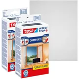 Tesa COMFORT Fliegengitter (B x H) 120 cm x 240, cm Anthrazit 2 St.
