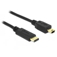 DeLock USB Kabel C - Mini-B St/0.50m Schwarz