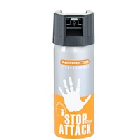 Perfecta Pfefferspray Stop Attack, Tierabwehrspray 50 ml, Abwehrspray ideal zur Selbstverteidigung, 5 m Sprühweite