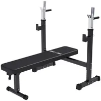 Gorilla Sports Hantelbank - mit Ablage, Verstellbar, Klappbar, Flach,