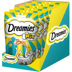 DREAMIES Mix 6x60 g mit Lachs Geschmack und Käse
